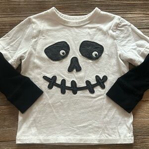 Baby GAP Halloween skeleton size 2 long sleeve shirt
